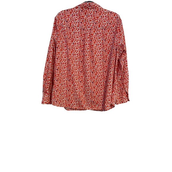 Banana Republic Women’s XL Pink Floral Button-Up Shirt Classic Fit Casual Comfy - Picture 2 of 13